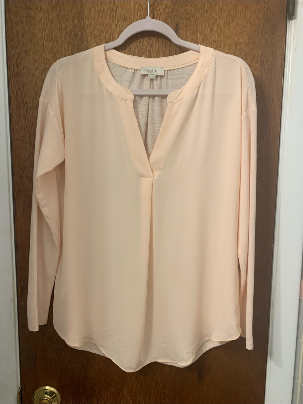 🍇 LOFT Outlet Lightweight Peach Top S